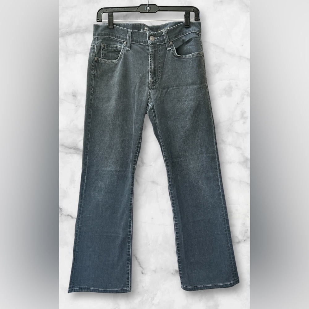 7 For All Mankind Blue Bootcut Mid Rise Boho Westerncore Denim Jeans Size 30